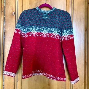 Woolrich ski sweater 80% lambs’ wool